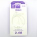 Data cable Denmen D22E 3 in 1 магнит (white)
