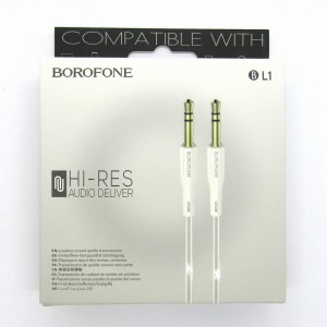 AUX Borofone BL1 1м (white)