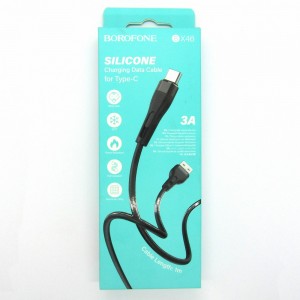 Data cable Borofone BX46 Type-C (black) упаковка мятая