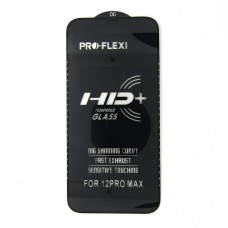 Стекло Pro-Flexi HD iPhone 12 PRO MAX 6.7 (black)