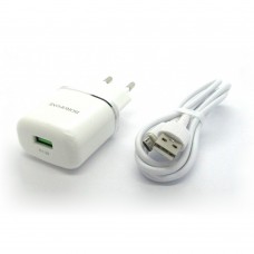 СЗУ Borofone + кабель micro-USB BA36A (white)