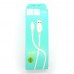 Data cable Denmen D06V micro-USB (white)