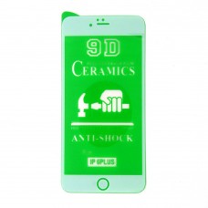 Стекло Ceramics iPhone 6+ 9D (white)