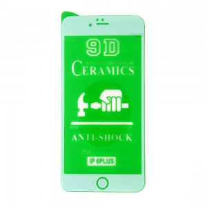 Стекло Ceramics iPhone 6+ 9D (white)