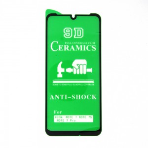 Стекло Ceramics Xiaomi Redmi Note 7 9D (black)