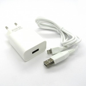 СЗУ WUW T28 блочек+кабель iPhone (white)
