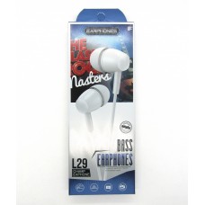 Hands Free Bass Earphones L29 (white) Hands Free Bass Earphones L29 (white)