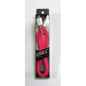 Data Cable ELASTICK micro-USB (pink)