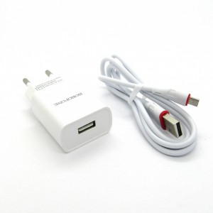 СЗУ Borofone + кабель micro-USB BA20A (white)